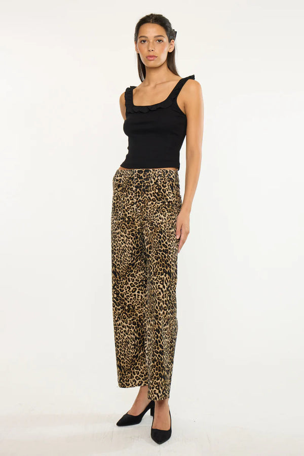 Kancan Tilly High Rise Leopard Bottom