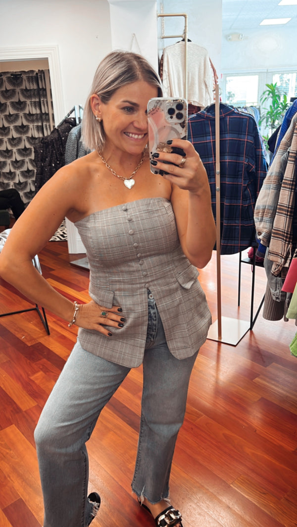 Plaid Little Top