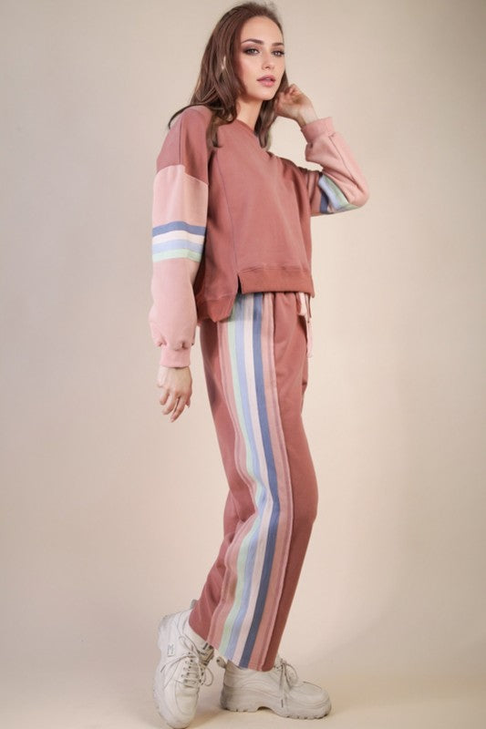 Live Your Life Striped Set
