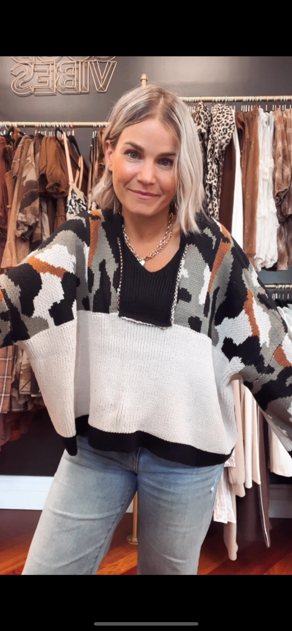 Camo Queen Sweater