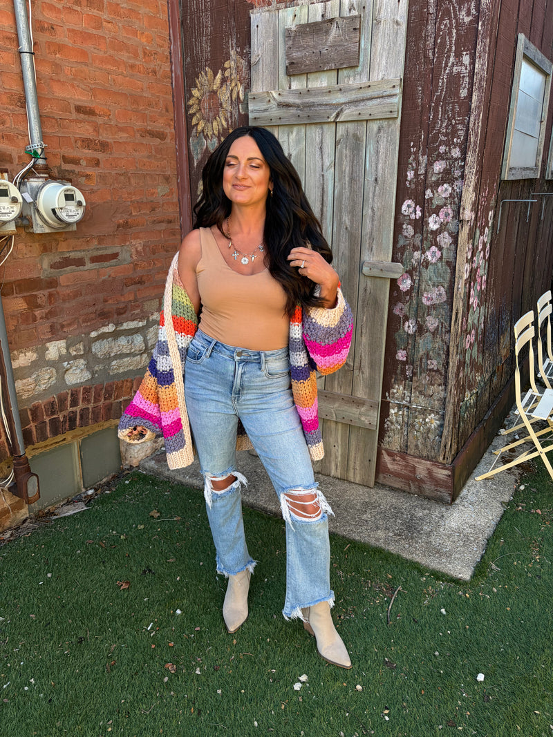 Color-block Cardigan