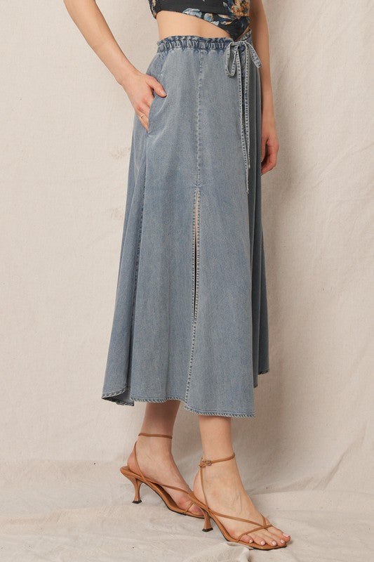 Denim Delight Maxi Skirt