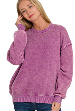 Must Have Everyday Sweatshirt-Plum