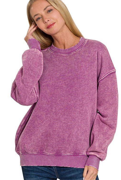 Must Have Everyday Sweatshirt-Plum