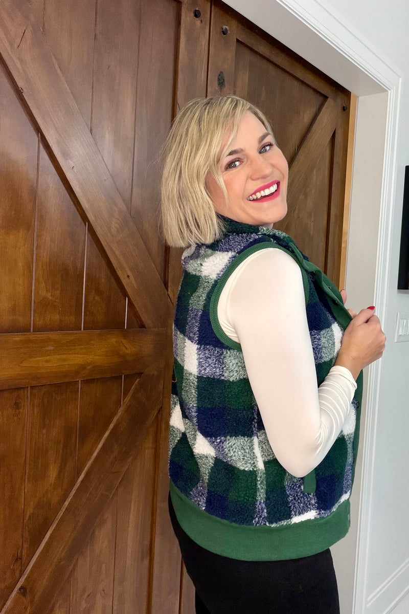 Pink Friday- On The Run Sherpa Vest