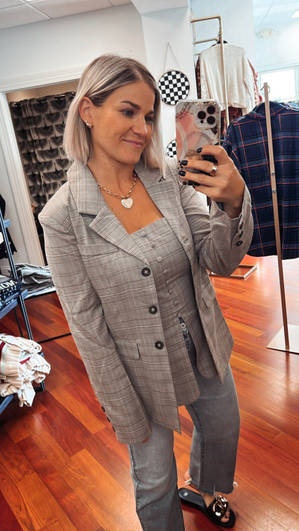 Little Plaid Blazer