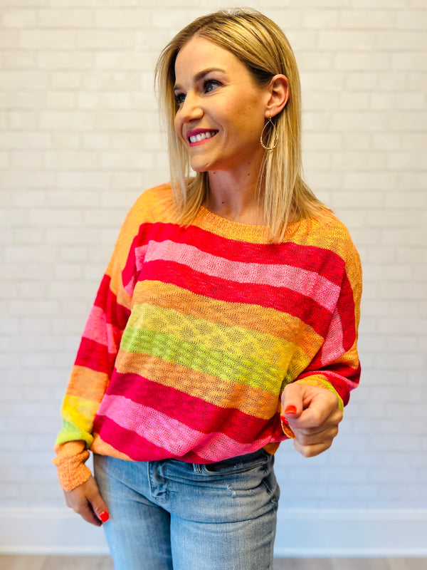 Spring Stripes Sweater