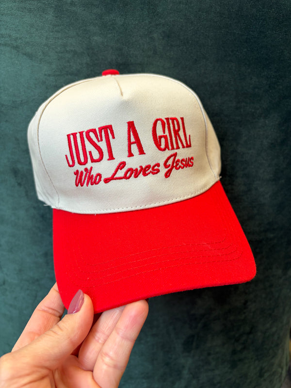 Just A Girl Who ❤️’s Jesus - Red
