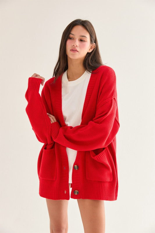 Roxy Red Cardigan