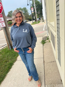 LA Button Up Sweater