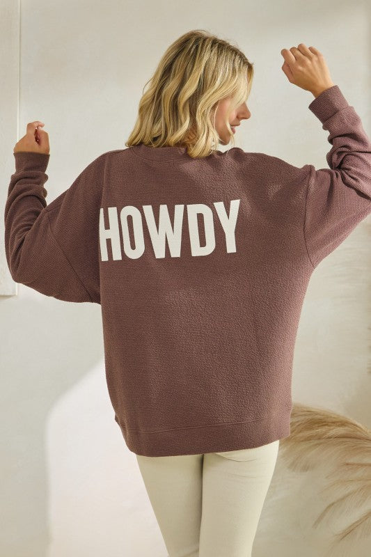 Lucky Days Brown Sweater
