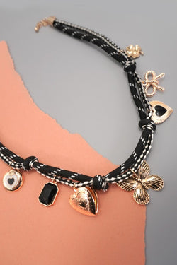 Black & White Babe Necklace