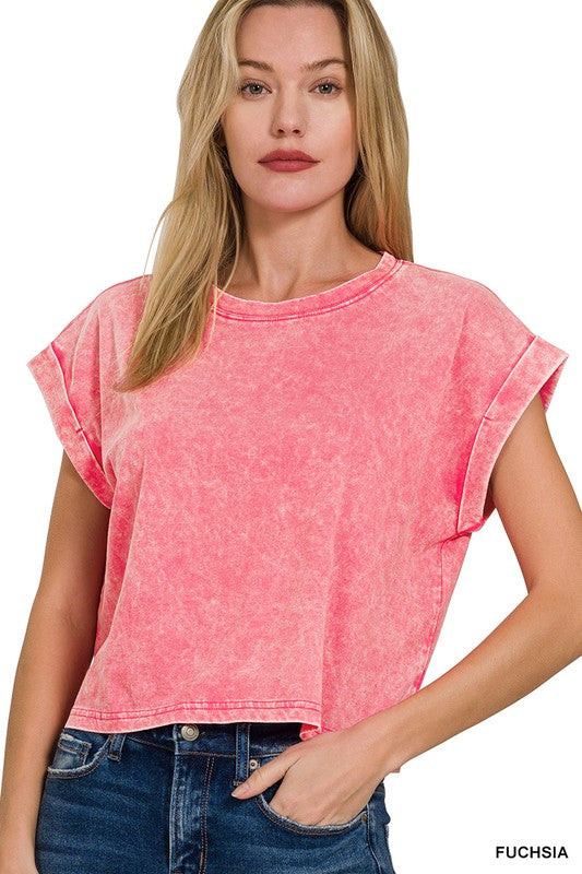 Casual Cutie T-Shirt- fuchsia