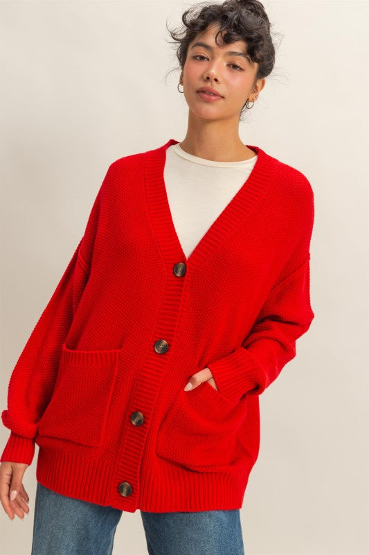 Roxy Red Cardigan