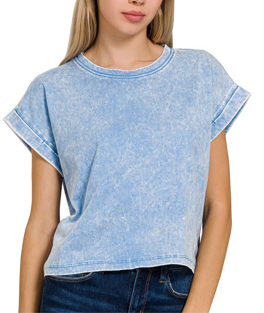 Forget Me Not T-Shirt-Blue