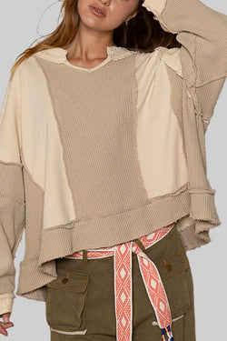 The Perfect Mixed Sweater- Beige