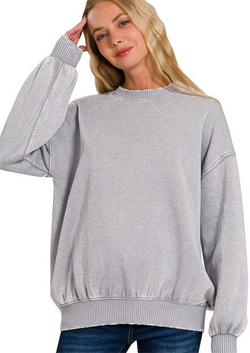 Must Have Everyday Sweatshirt- Sleet