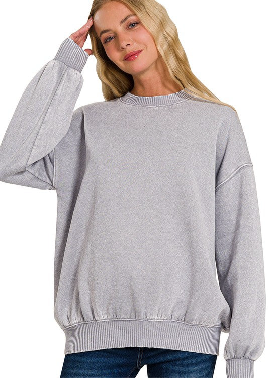 Must Have Everyday Sweatshirt- Sleet