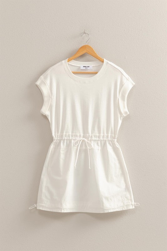 Cassie Cargo Dress- White