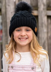 Kiddies Black Beanie