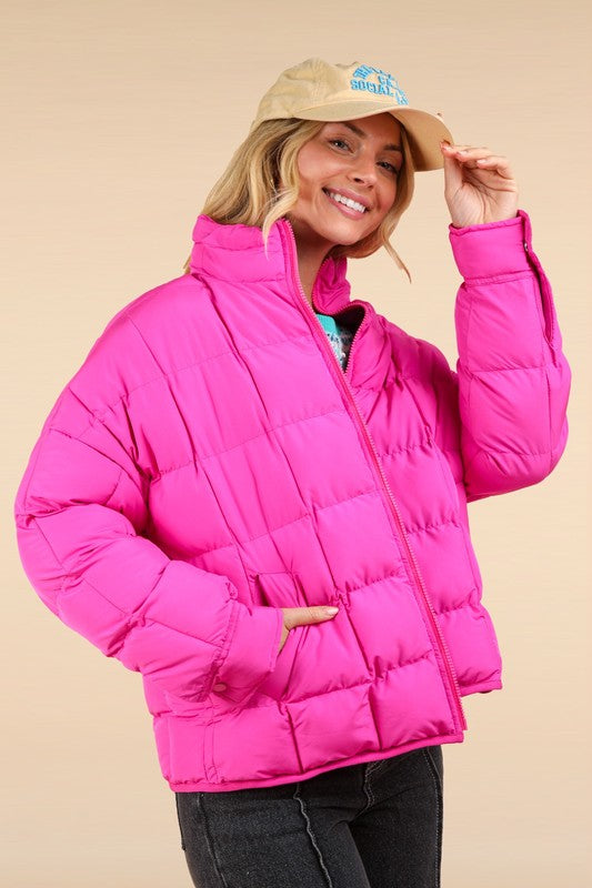 Stand Out Jacket- Pink