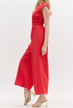 Mandy Jumpsuit- Red