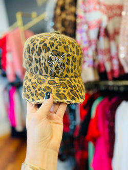 Leopard Bow Hat