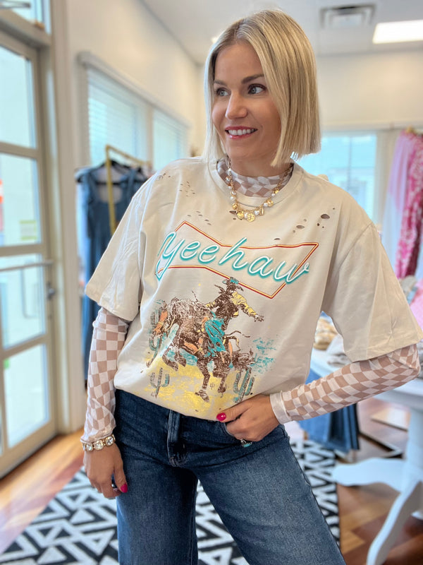 Large Yee Haw Cowboy Graphic
