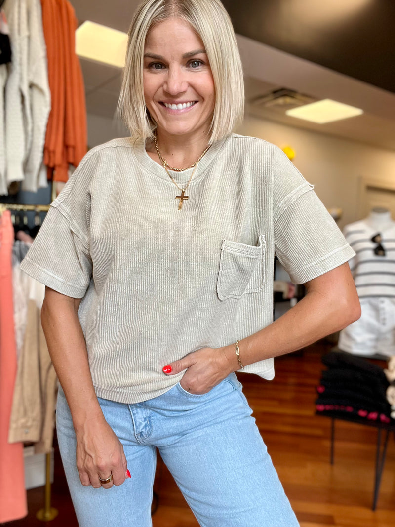 Typical Nights T-Shirt: Khaki
