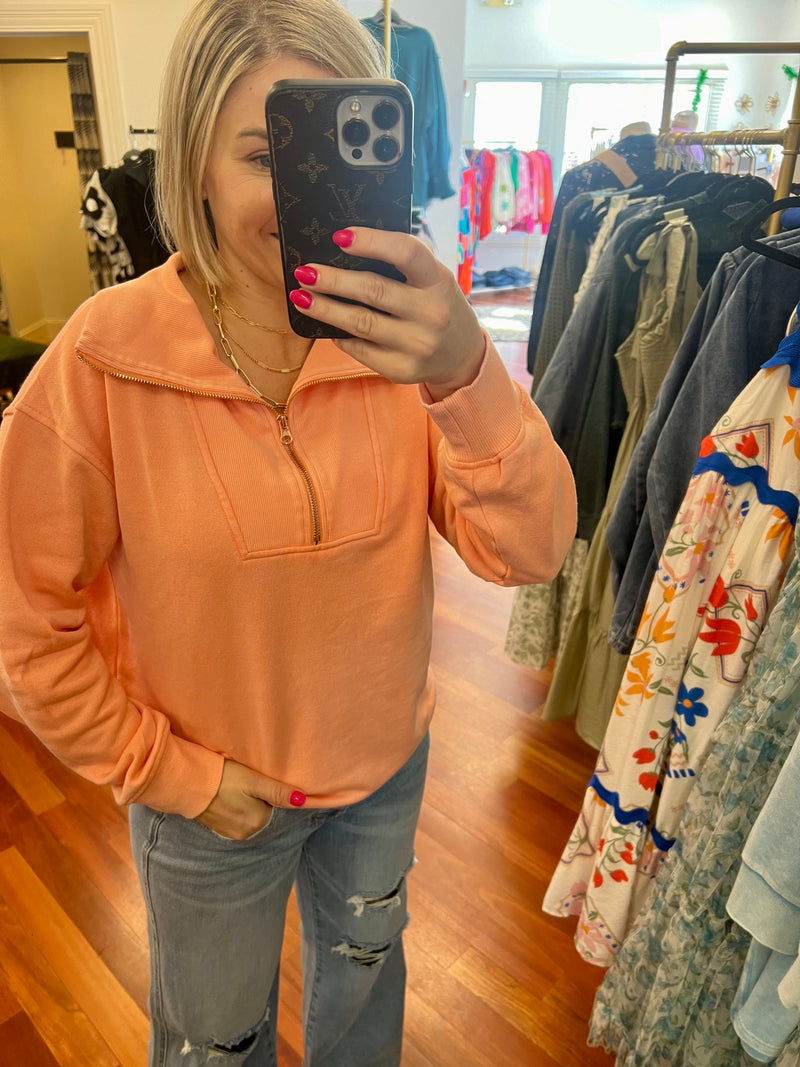 Isabella Pullover- Coral