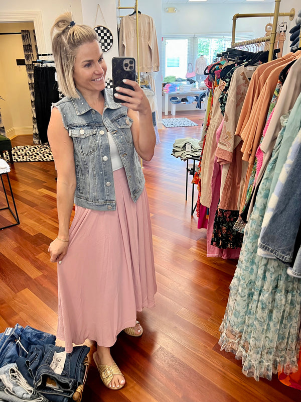 Molly Pale Pink Skirt