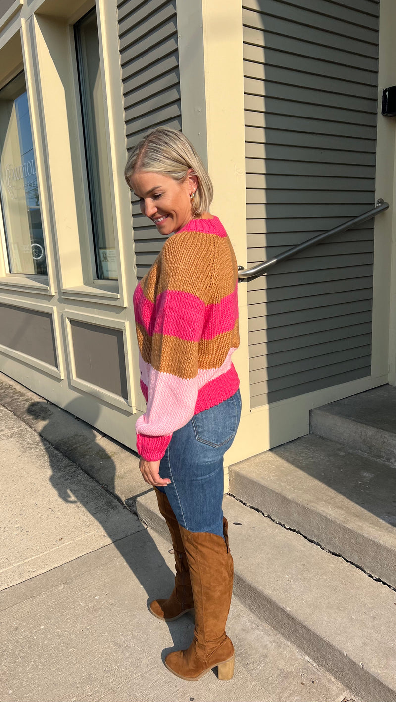 Knit Stripes Sweater