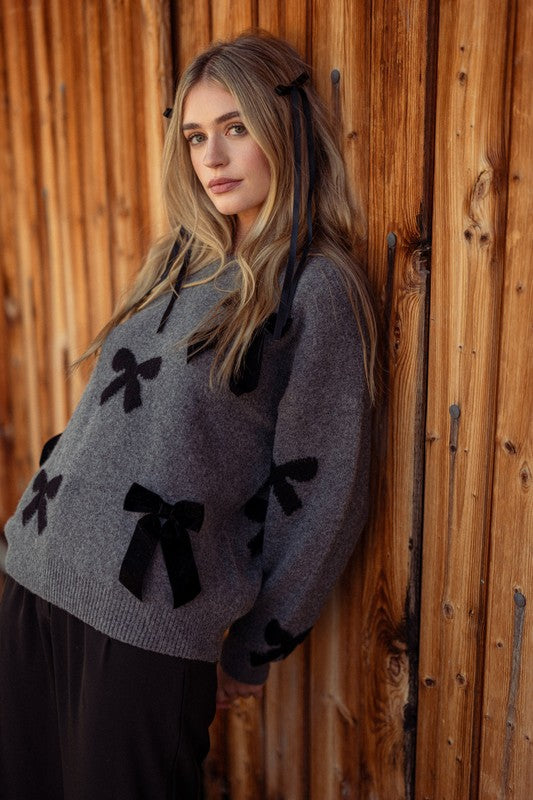 Babe In Bows Sweater