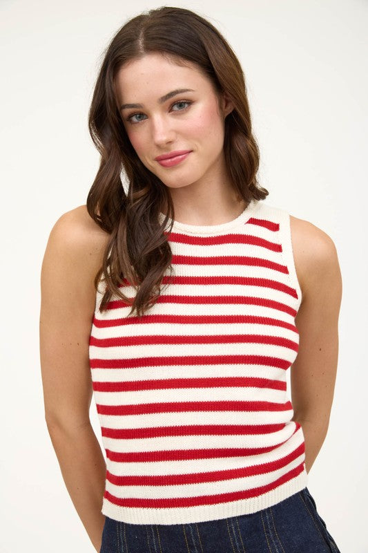 Better In Red Sweater Tank