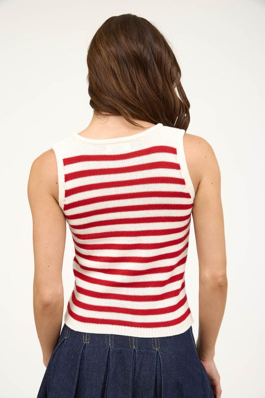 Better In Red Sweater Tank