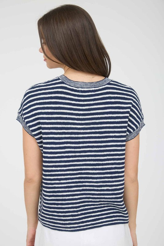 Babe In Blue Stripes