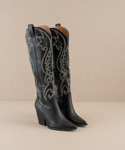 The Astrid- Knee High Cowgirl Boot