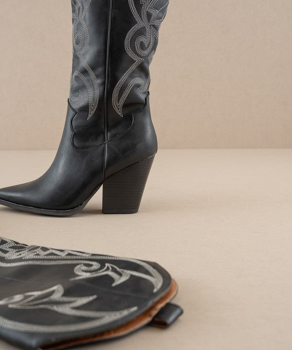 The Astrid- Knee High Cowgirl Boot