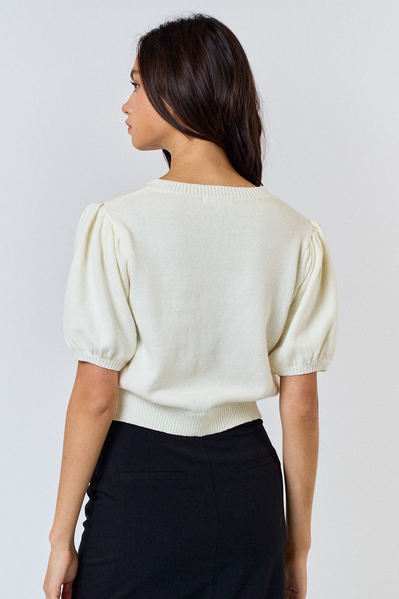 Take A Bow Sweater Top