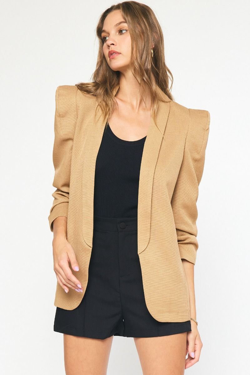 Dolled Up Puffed Sleeve Blazer