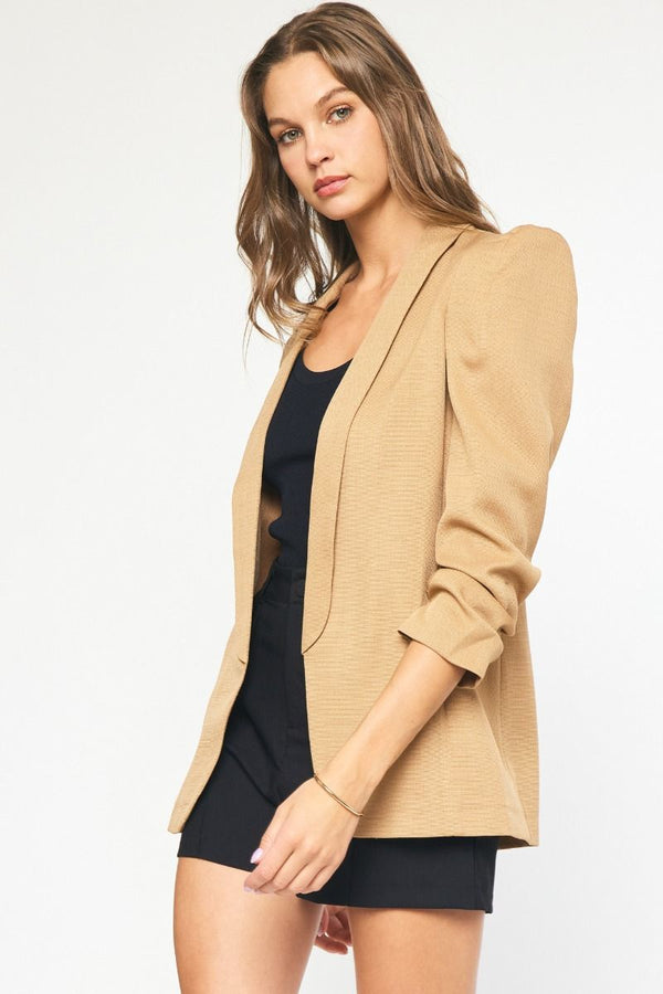 Dolled Up Puffed Sleeve Blazer