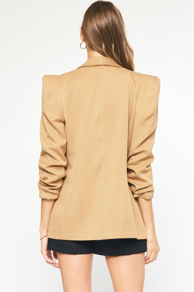 Dolled Up Puffed Sleeve Blazer