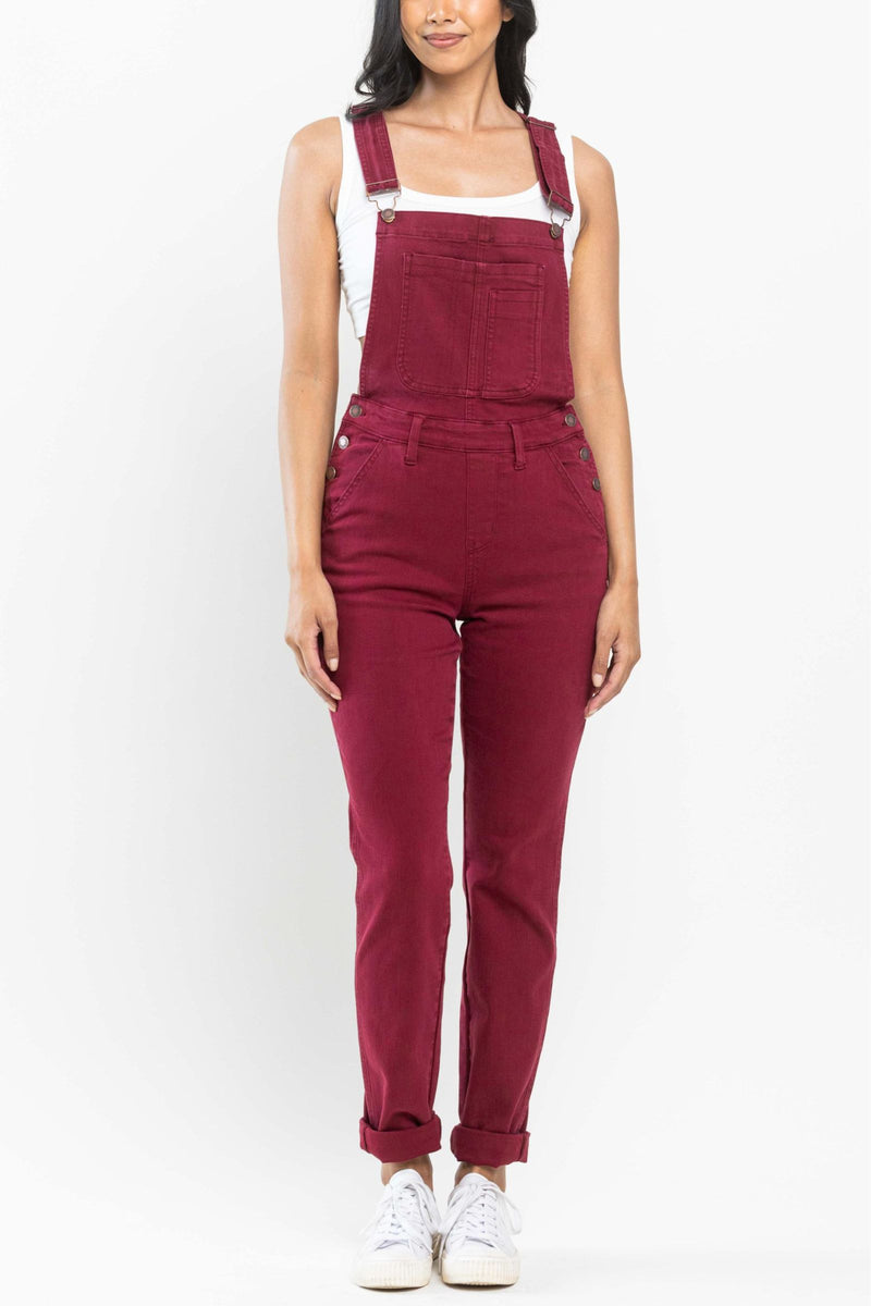 Judy Blue Overall- Maroon