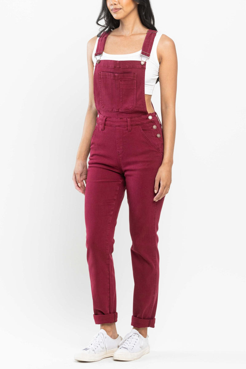 Judy Blue Overall- Maroon