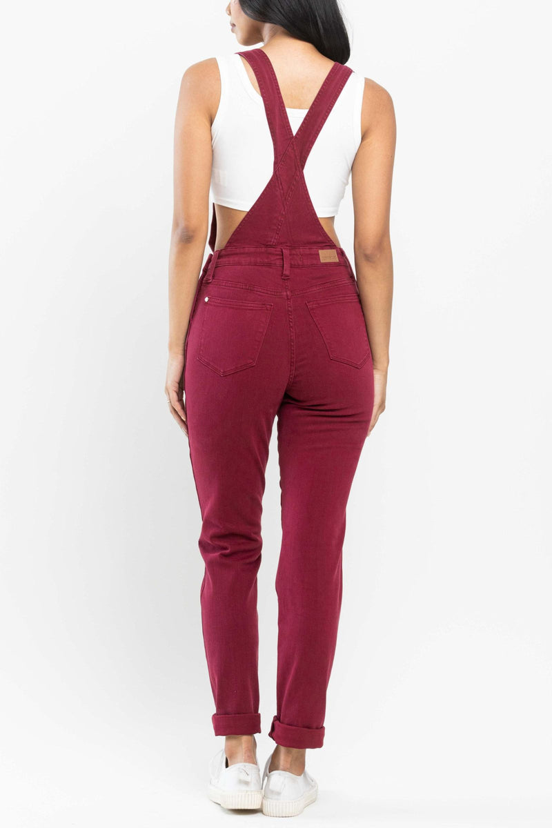 Judy Blue Overall- Maroon