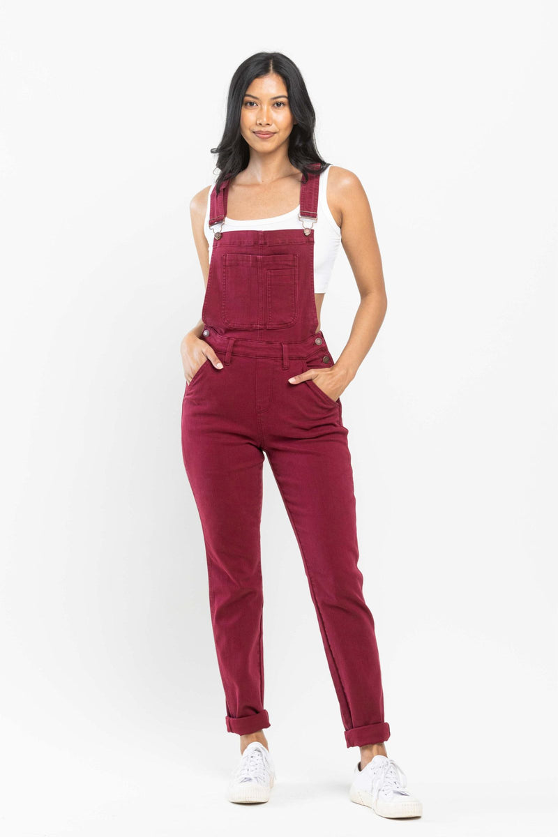 Judy Blue Overall- Maroon