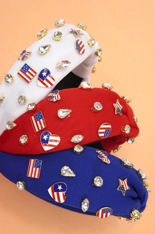 American Girl Headband- Red