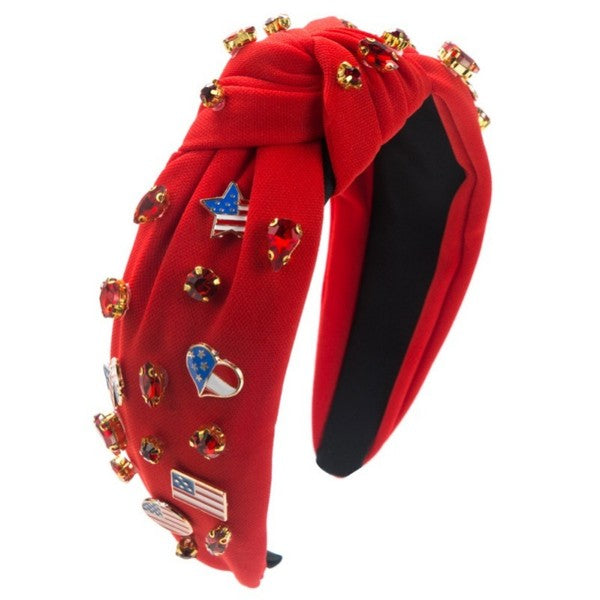 American Girl Headband- Red