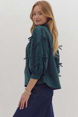 Bethany Bow Top- Green