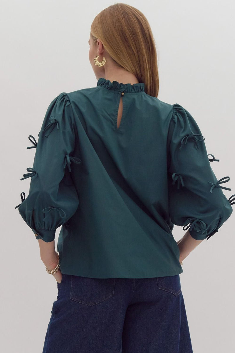 Bethany Bow Top- Green